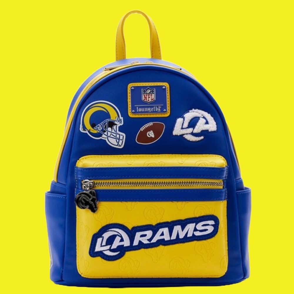 Loungefly NFL LA Rams Patches Mini Backpack‎